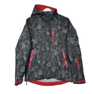 Bergan's of Norway Recco Ski Jacket - Men's Small - Black Red